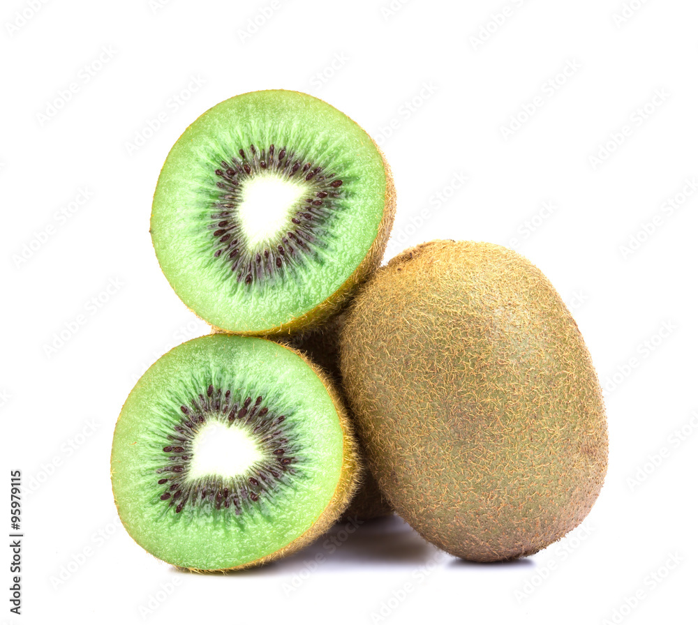 Fototapeta premium the kiwi fruit on white background