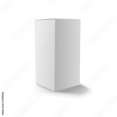 Blank gray box isolated