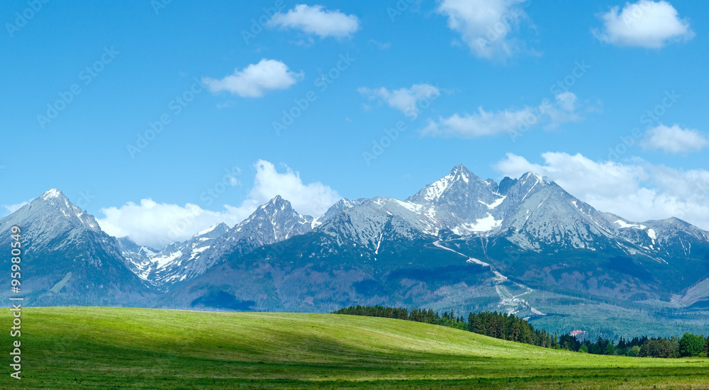 Fototapeta premium High Tatras (Slovakia) spring view.