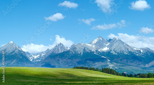 High Tatras (Slovakia) spring view.