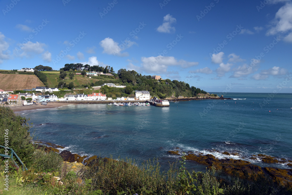 Fishing harbour of Rozel on Jersey