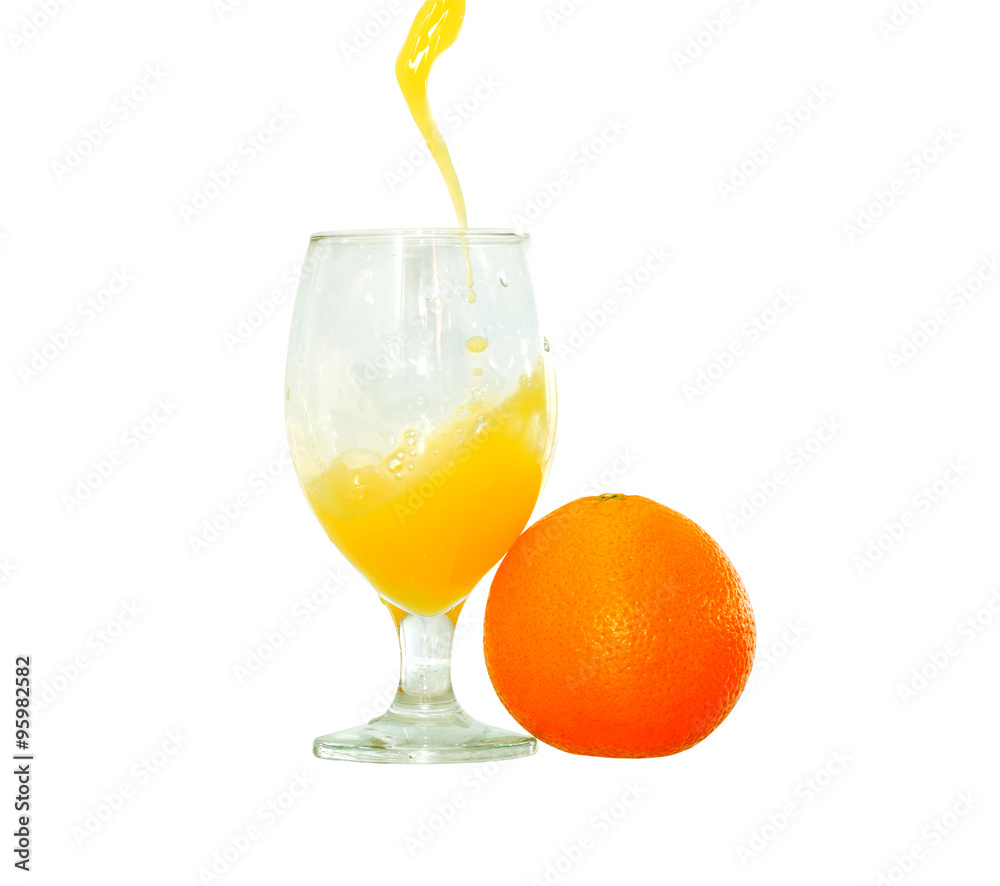 Orange Juice On White Orange Juice On White