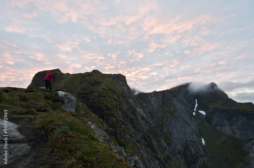 Lofoten islands, Norway / Lofoten is an archipelago and a traditional district in the county of Nordland, Norway.