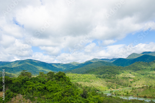 Mountain landscape. Vietnam nature image
