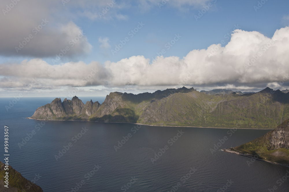 Norway, Senja / Beautiful, idyllic Senja is Norway's second largest island. Visitors to Senja may enjoy the sea, mountains, beaches, fishing villages and inland areas.