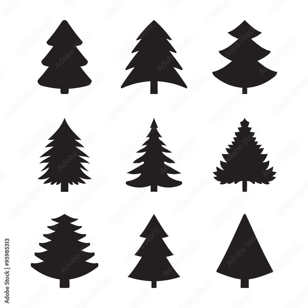 Christmas fir-tree of an icon Christmas fir-tree of an icon