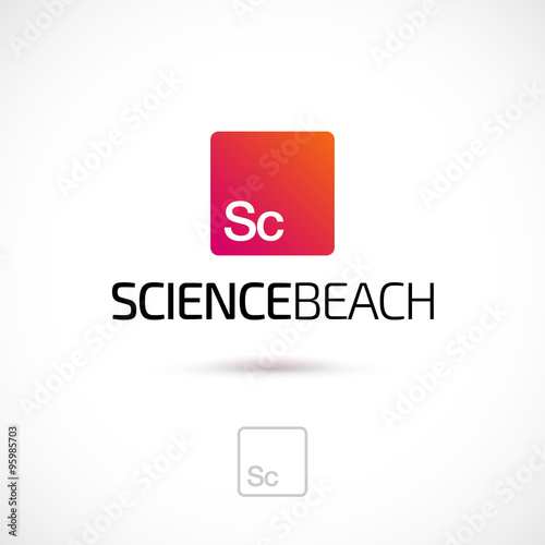 Vector logo design, science element symbol icon.