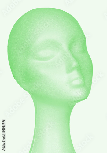 Delicate head female mannequin