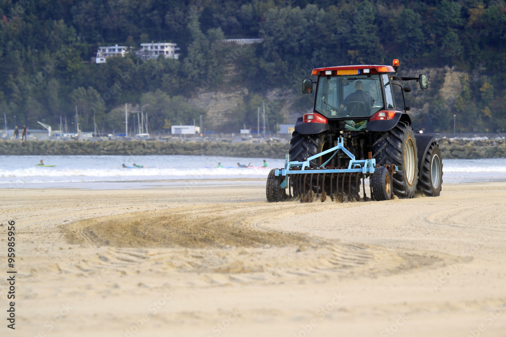 Obraz premium nettoyage des plages