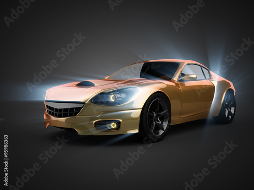 luxury brandless sport car © videodoctor