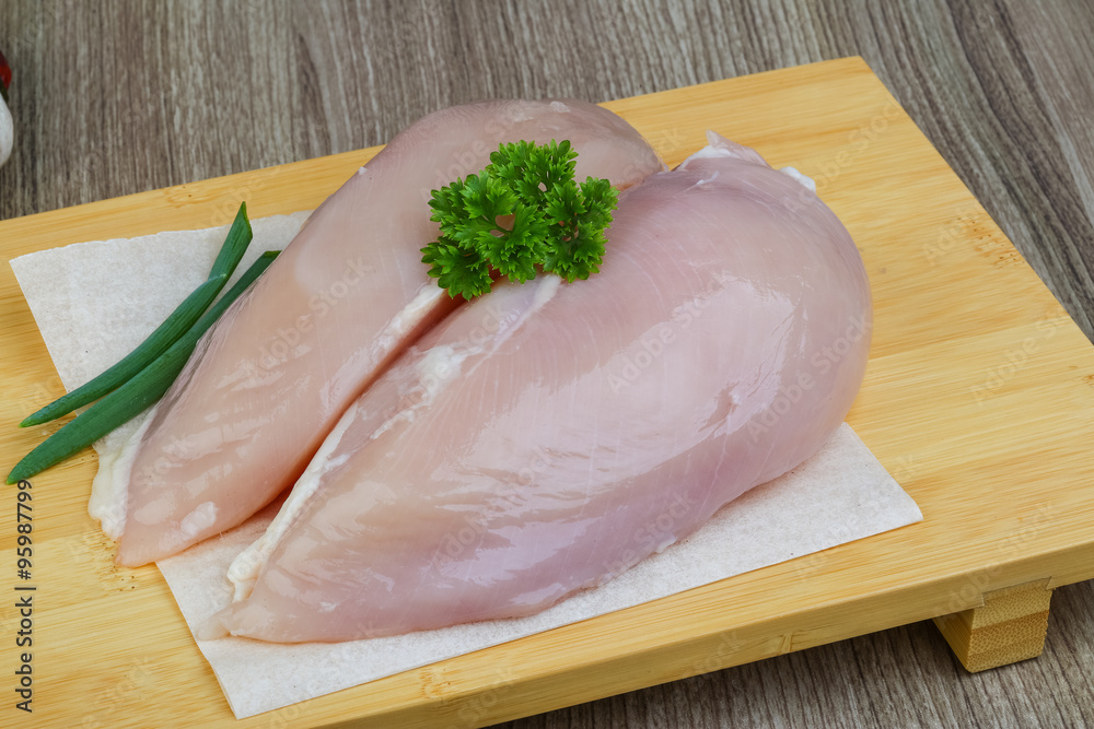 Raw chicken breast Raw chicken breast