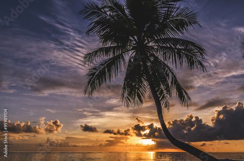 Maldivian sunset.
