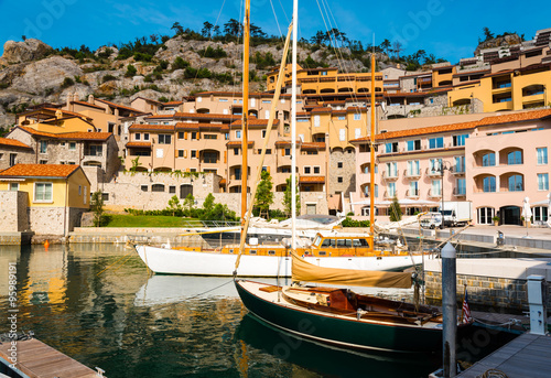 sailing boats in a marina