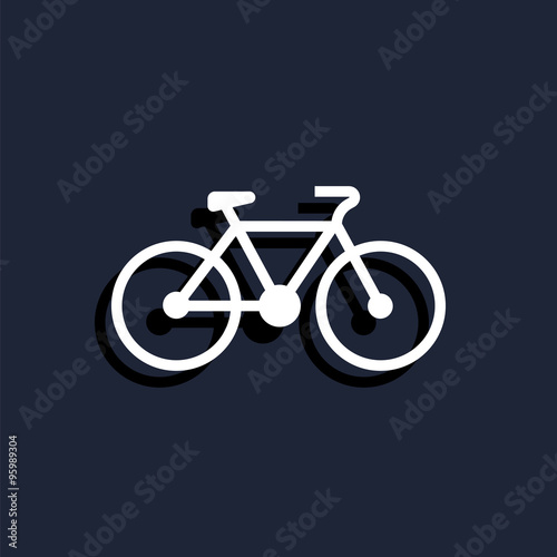 icon bicycle profile