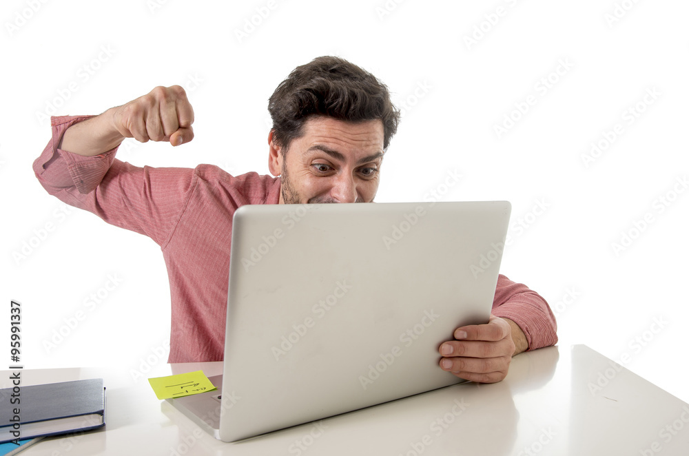 businessman at office working stressed on computer laptop overworked throwing punch in work stress businessman at office working stressed on computer laptop overworked throwing punch in work stress