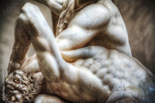 Hercules and Nesso centaur statue photo