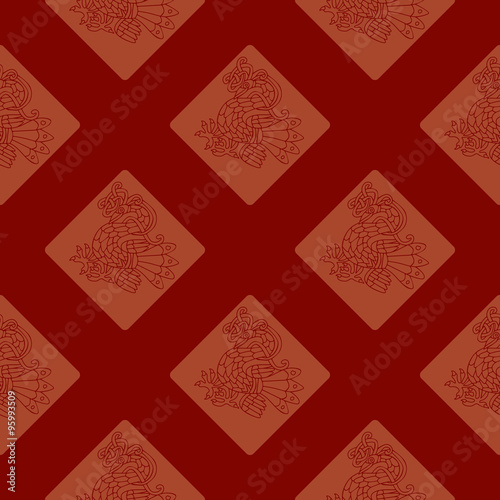 Seamless background with Celtic art and ethnic ornaments for your design