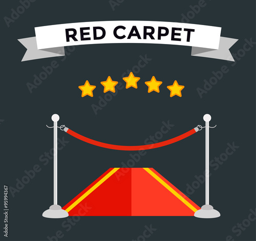 VIP zone red carpet illustration