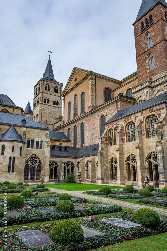 View of the Cathedral of Trier from the cloister, Germany