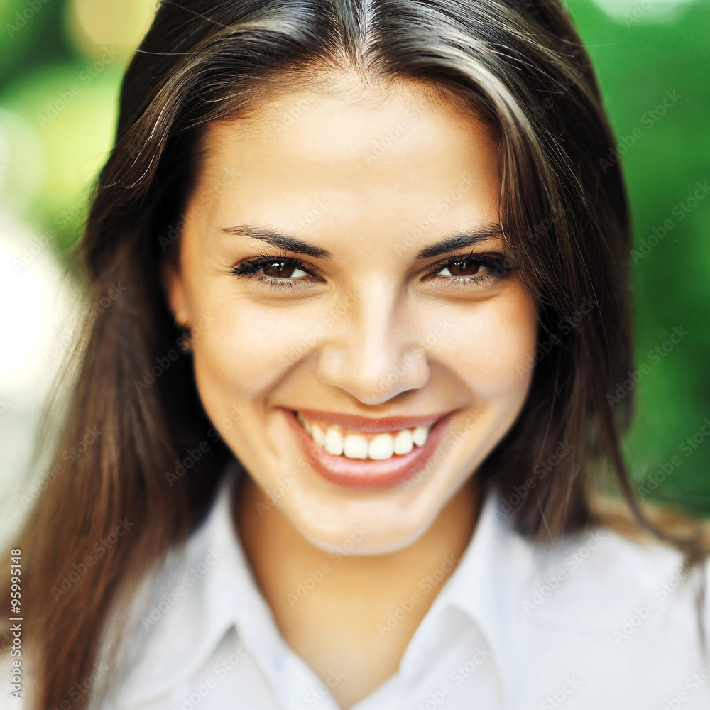 Beautiful happy smiling girl - close up Beautiful happy smiling girl - close up