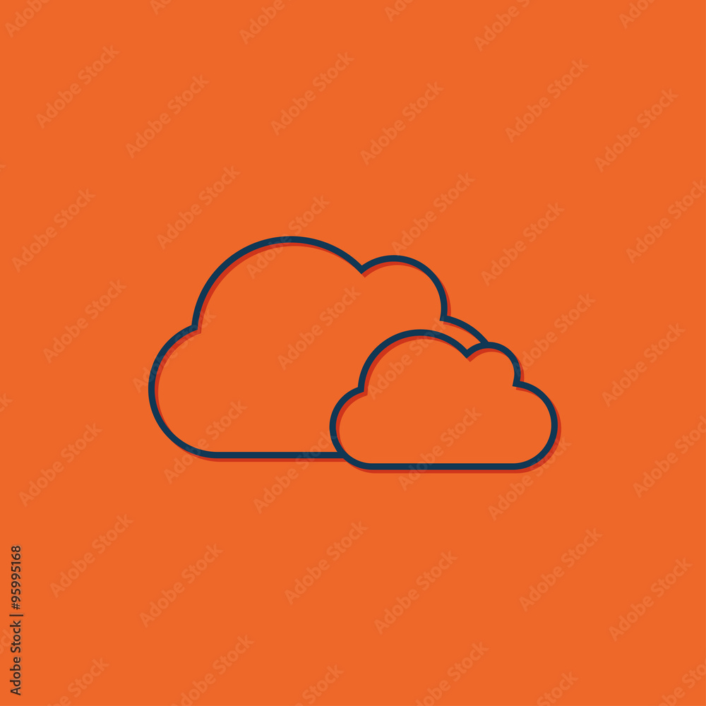 Vector clouds icon Vector clouds icon
