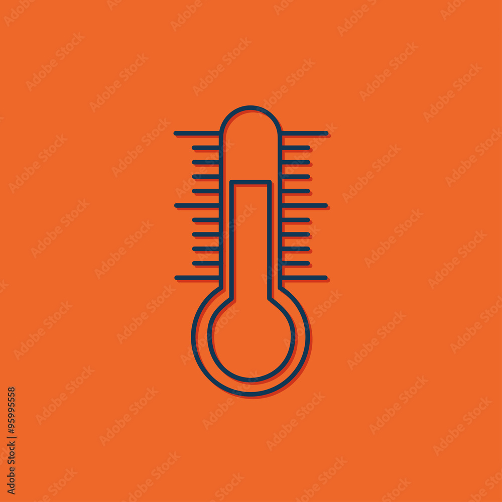Vector thermometer icon Vector thermometer icon