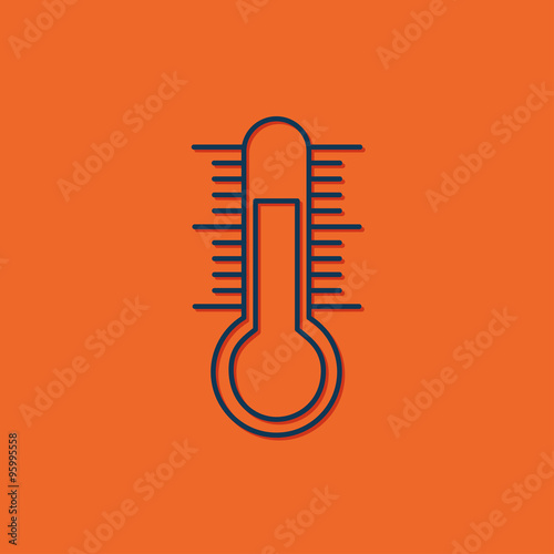 Vector thermometer icon 