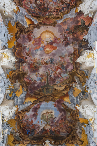 Ceiling of the Saint Paulinus Church in Trier, Germany
