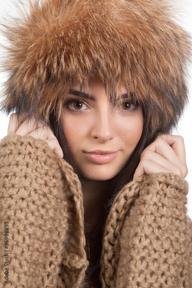 Winter portrait. Winter portrait.