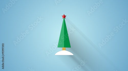 christmas tree flat style i...