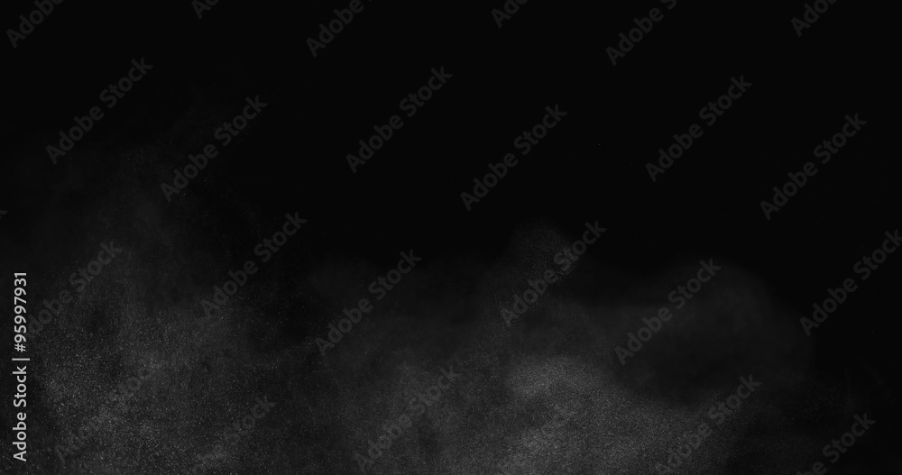 Rough atmospheric effect filling bottom of screen shot in studio