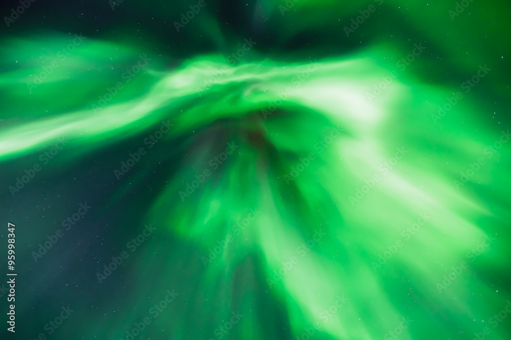 Northern lights (Aurora borealis) in the sky Northern lights (Aurora borealis) in the sky