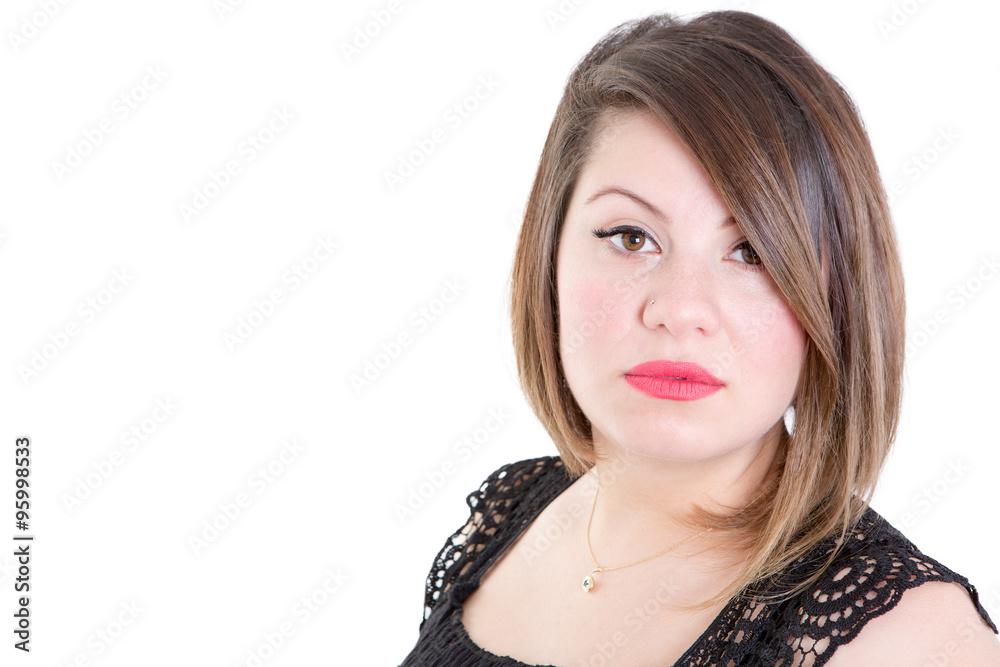 Attractive Young Woman Staring at the Camera Attractive Young Woman Staring at the Camera
