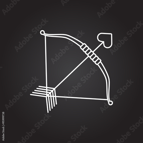 Vector amour arrow icon 