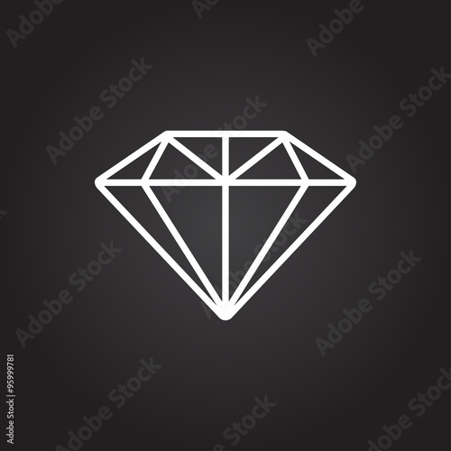 Vector diamond icon 