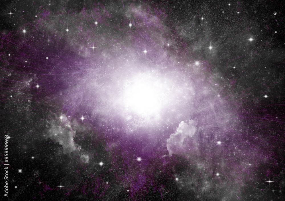 galaxy in a free space galaxy in a free space