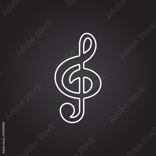 Vector music icon 