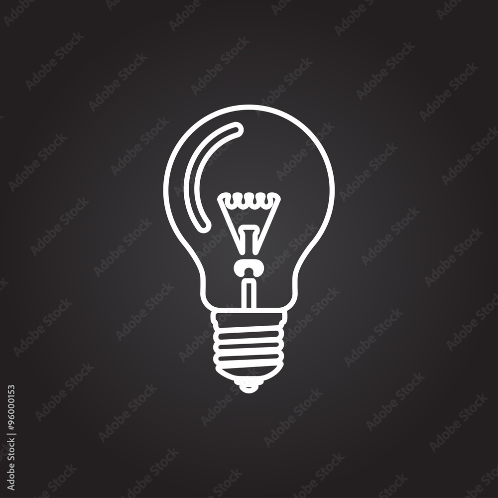 Vector lightbulb icon Vector lightbulb icon