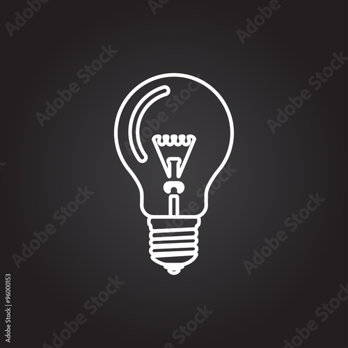 Vector lightbulb icon 