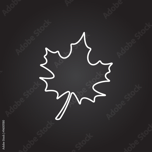 Vector maple leaf icon 