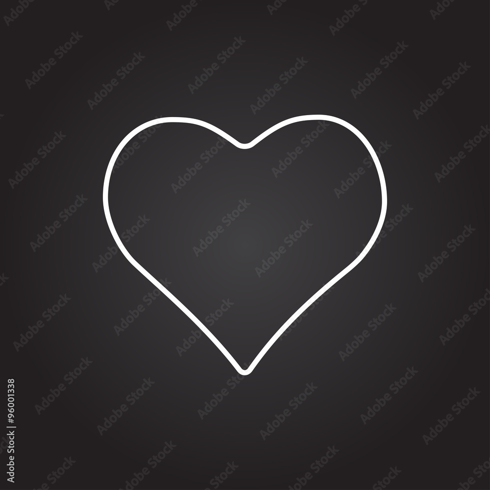Vector game heart icon 