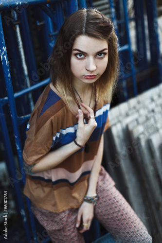 Portrait of attractive girl