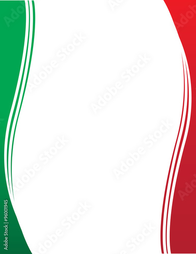 Mexican Flag Border Background