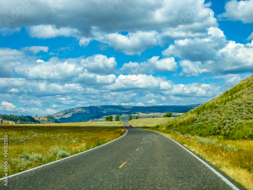 Road in Yellowstone 