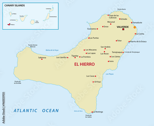 el hierro with overview map
