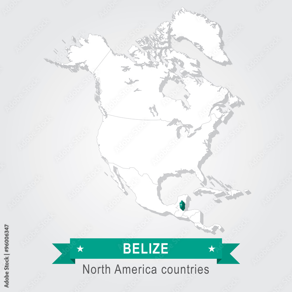 Belize. All the countries of North America.