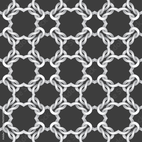 White net on black background. seamless pattern