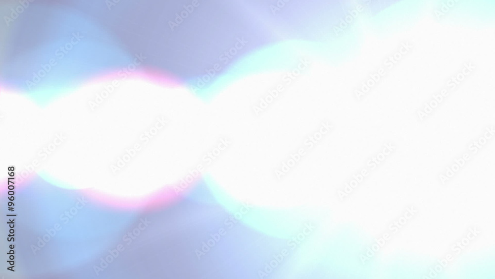Blue colored lens flare transition with streaks and glare to an from white frame