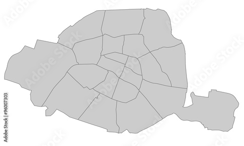 Bezirke von Paris - Vektor