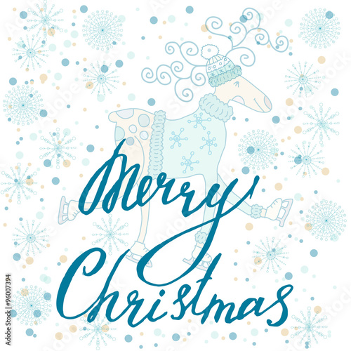 Holiday card Merry Christmas © happiestsim
